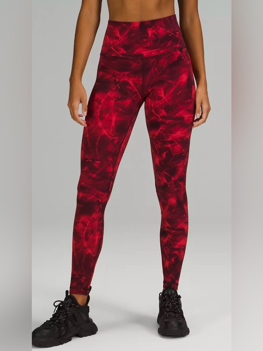 Lululemon Align High-Rise Pant 28", size 4, colour is Metamorphic Glow Red
#160